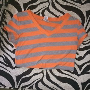Orange and grey t shirt